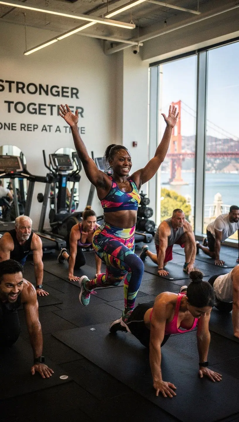 Urban green space promoting community health and well-being.