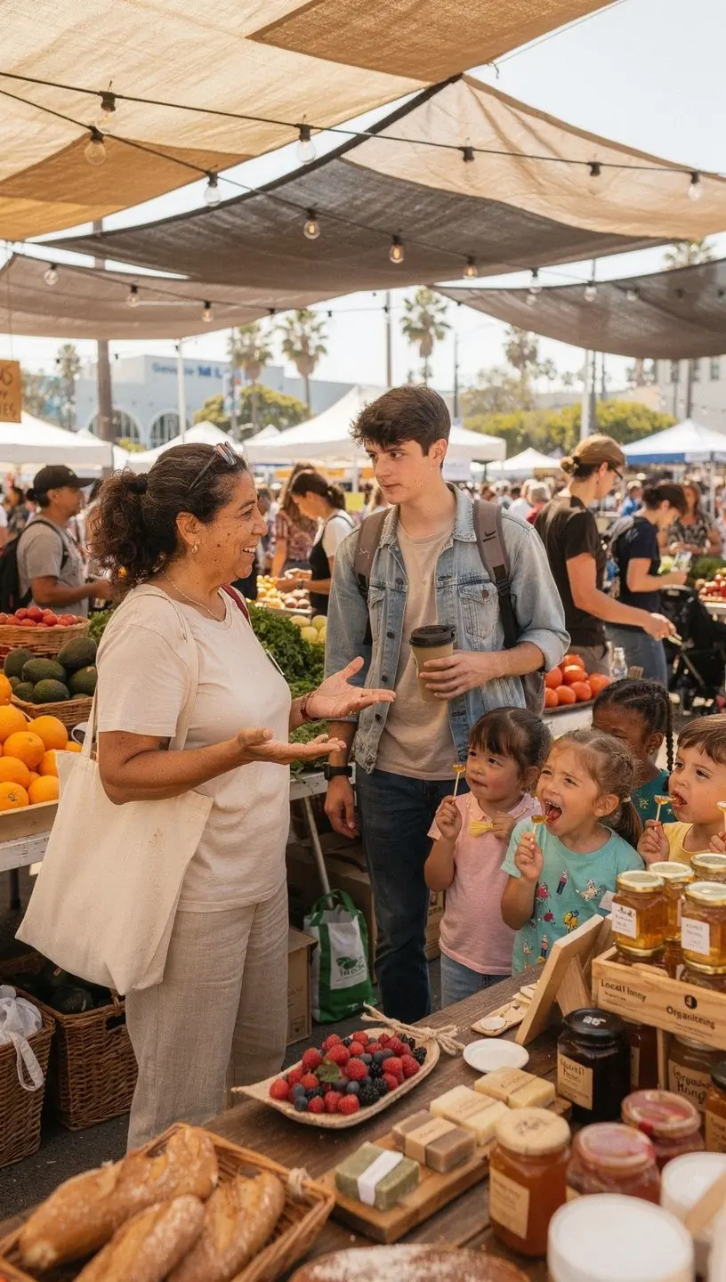 Community members engaged in volunteer activities together
